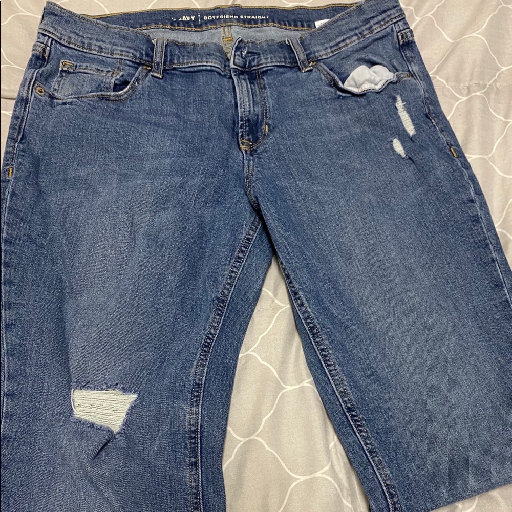 Old navy boyfriend jeans straight size 12